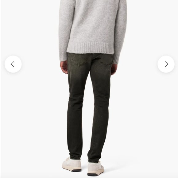 NWT Joe's Jeans Men's the Dean Slim Tapered High Rise Jeans, Lief Grey, size 36 - Picture 3 of 13